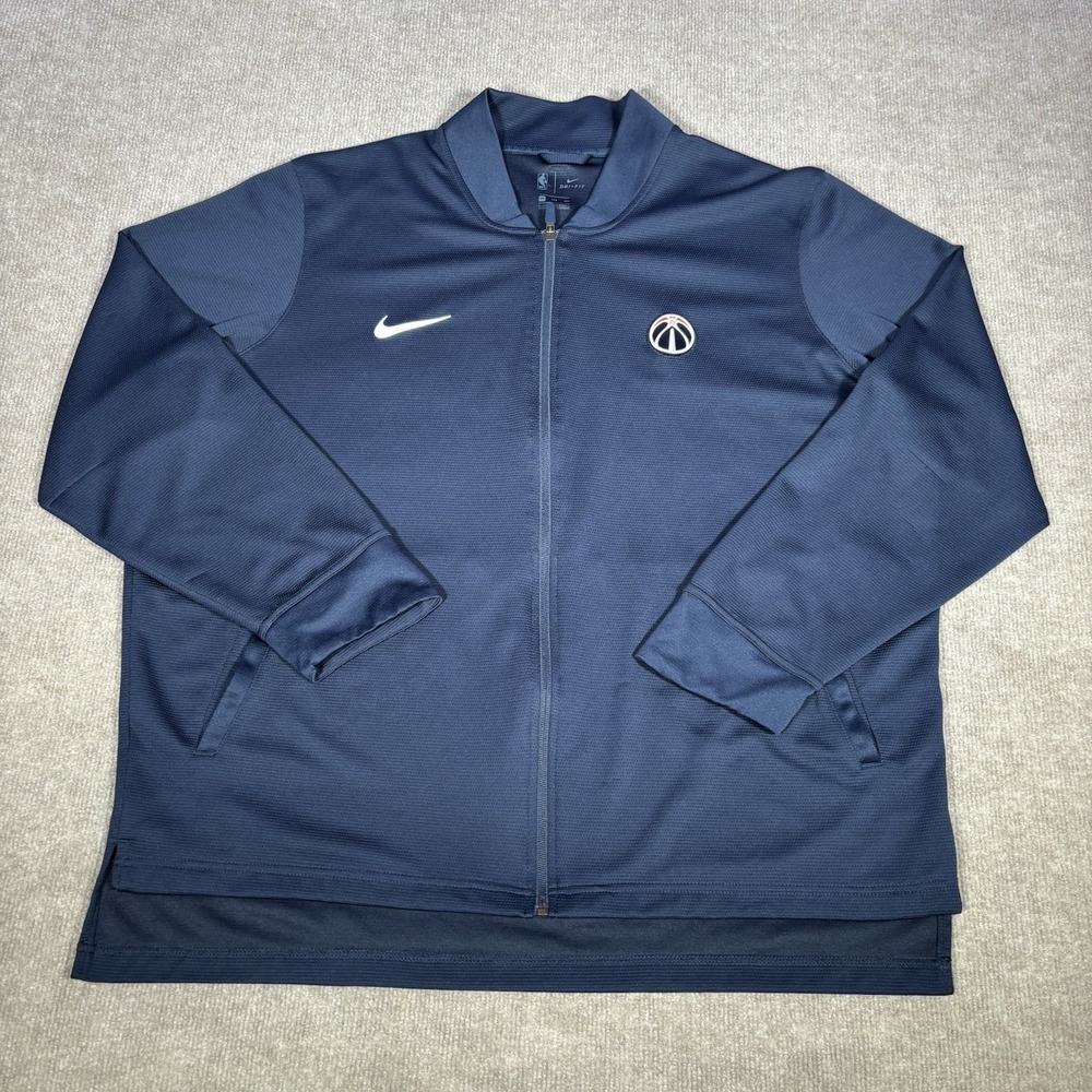 Nike Los Angeles Clippers Warm Up Jacket Mens XXL Full Zip Blue Dri Fit Logo